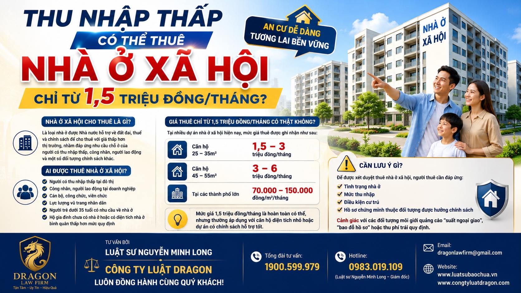 Người có thu nhập thấp có thể thuê nhà ở xã hội chỉ từ 1.5 triệu/ tháng